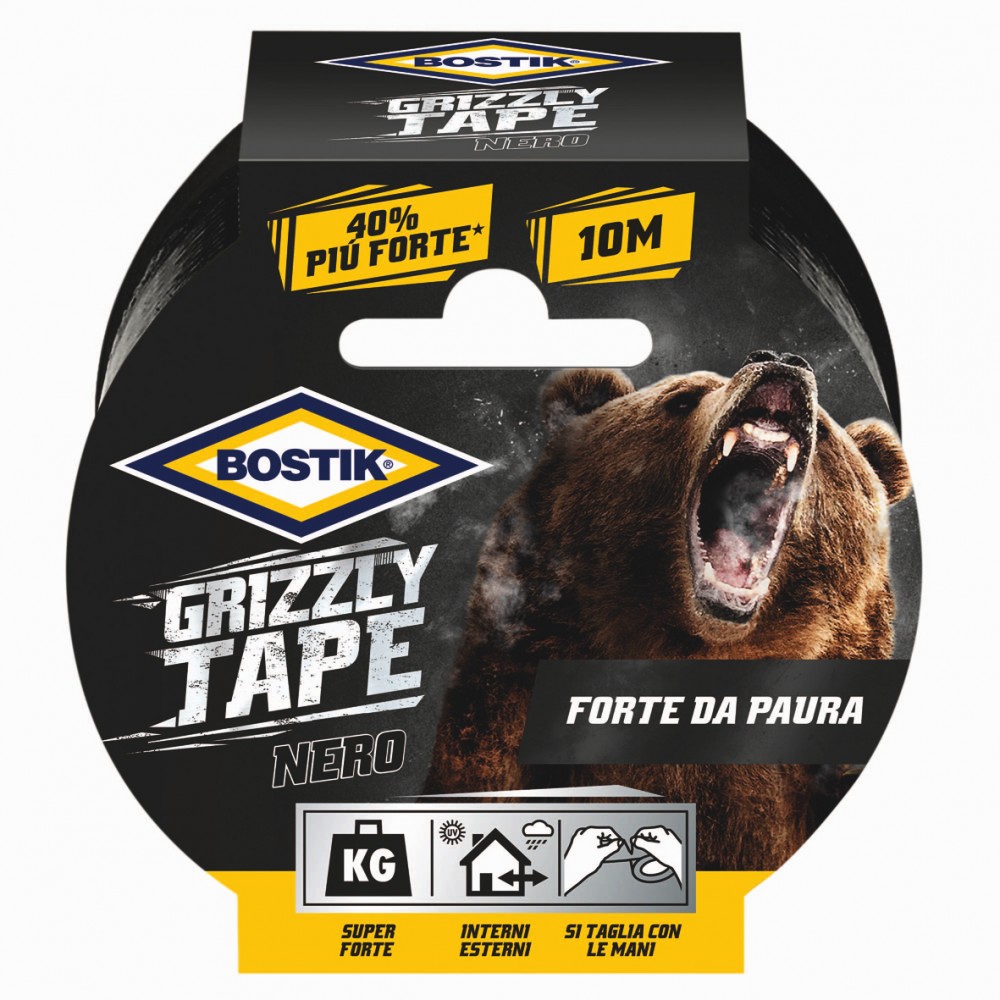 NASTRO GRIZZLY TAPE NERO 10M