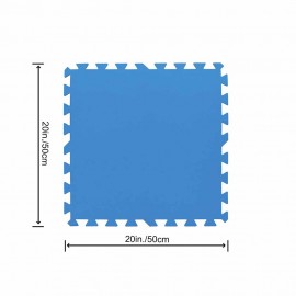 TAPPETINO BASE POLIETILENE MORBIDO, CM. 50X50 COLORE BLU  9 PEZZI PER CONFEZIONE