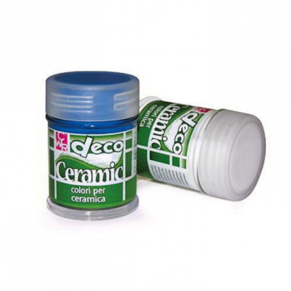 COLORE PER CERAMICA - FLACONE ML.35 - BIANCO