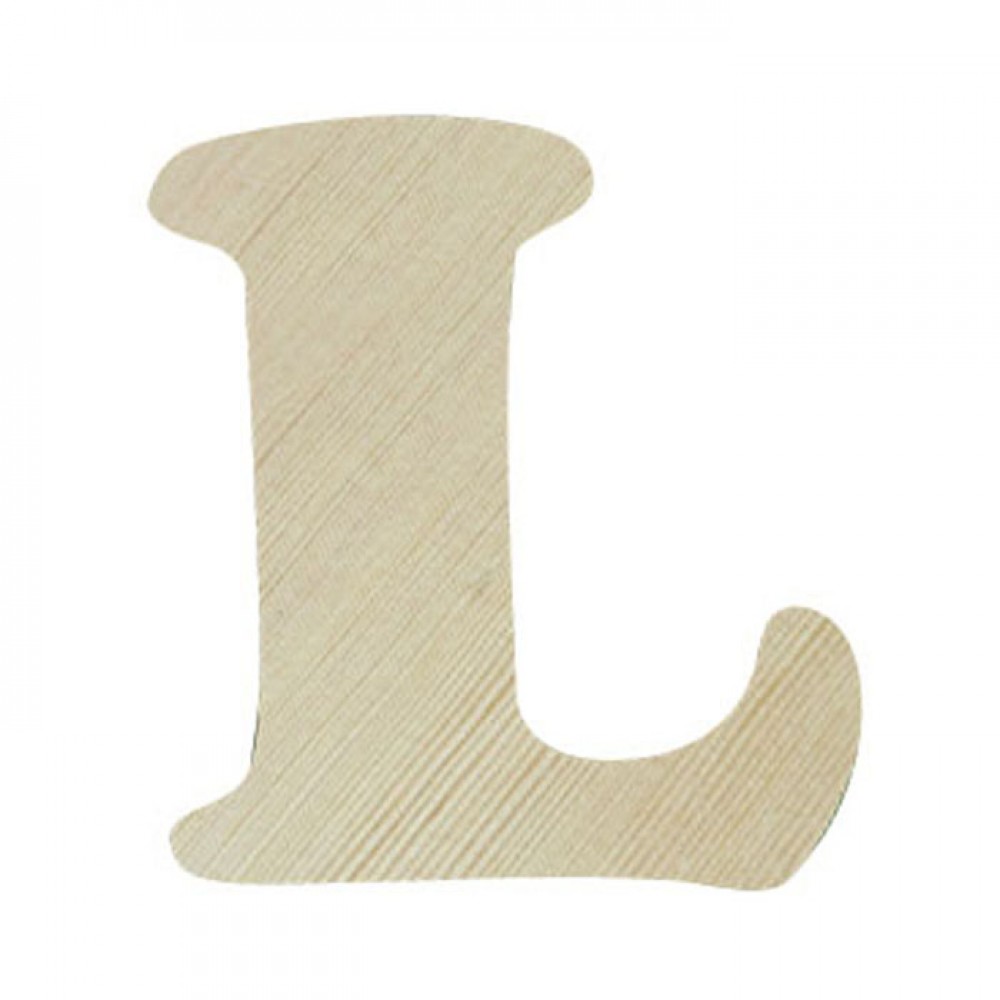 038 SAGOMA LEGNO LETTERA L CM. 12 H SP 0,60 CM