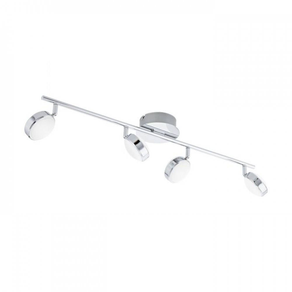 SALTO - ARCO 4LED X 5,4W ACCIAIO, CROMO + RESINA,