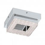 FRADELO - PLAFONIERA 12X12 1LED X 4W ACCIAIO,