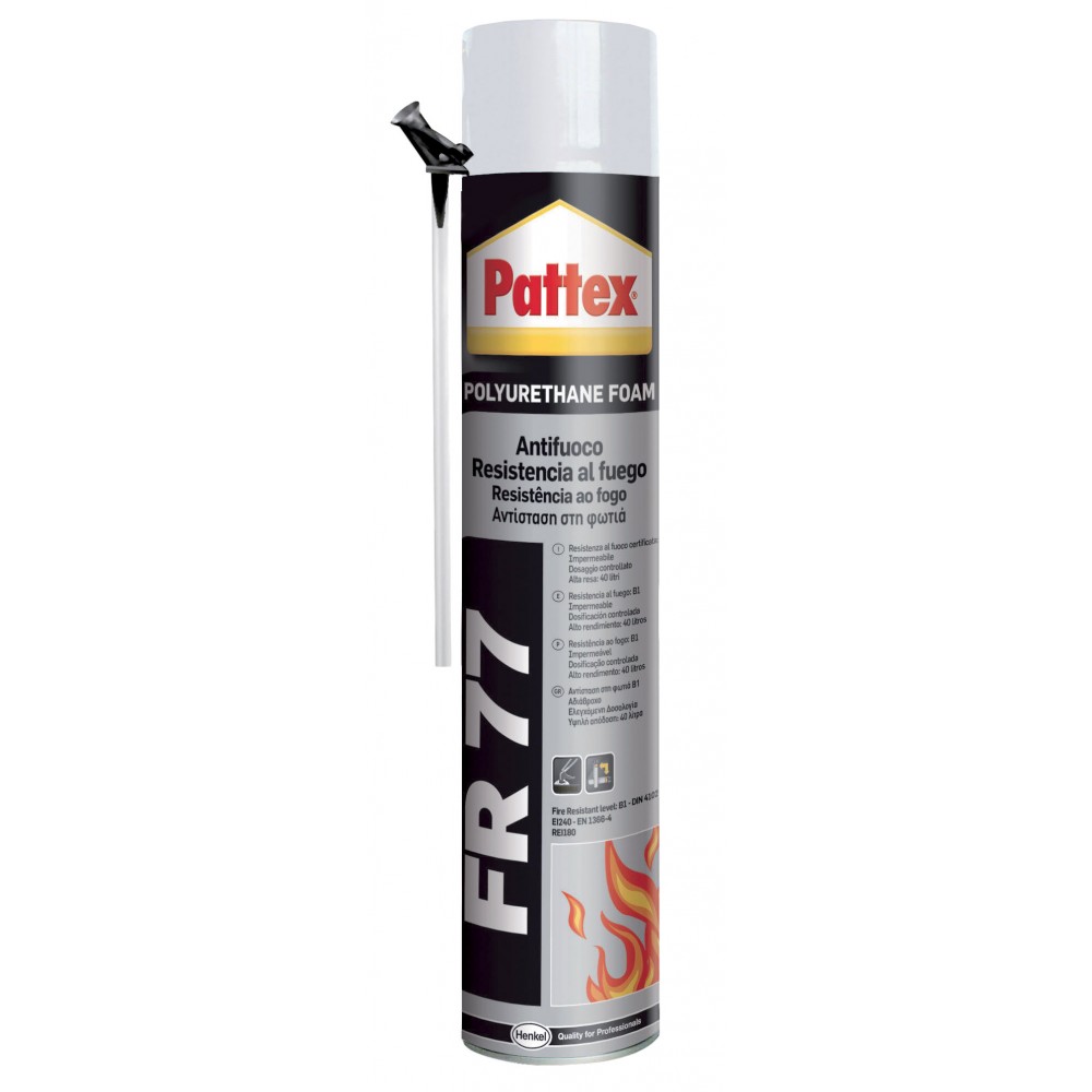 SCHIUMA PATTEX PU FOAM FR77 ANTIFUOCO 750ML.