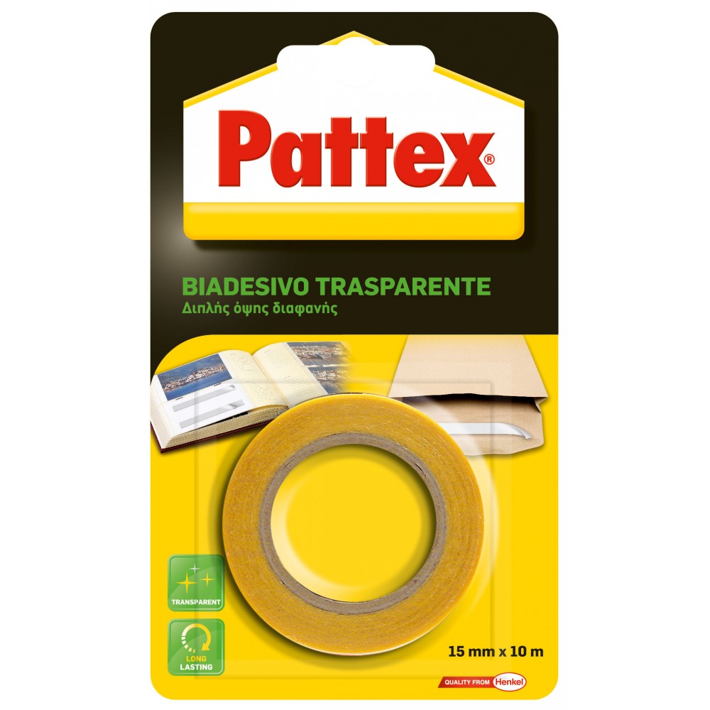 PATTEX BIADESIVO TRASP. MM.15X10M